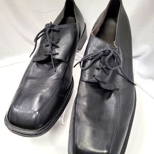 Vero Cuoio Black Leather Oxfords Timeless Elegance